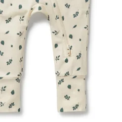 Sleepwear & Pjs*Wilson + Frenchy Wilson & Frenchy Organic Cotton Zipsuit with Feet - Current Season