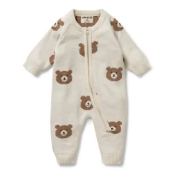Sleepwear & Pjs*Wilson + Frenchy Wilson & Frenchy Organic Knitted Jacquard Growsuit