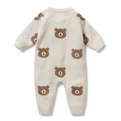 Sleepwear & Pjs*Wilson + Frenchy Wilson & Frenchy Organic Knitted Jacquard Growsuit
