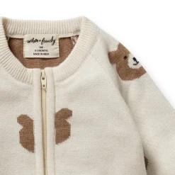 Sleepwear & Pjs*Wilson + Frenchy Wilson & Frenchy Organic Knitted Jacquard Growsuit