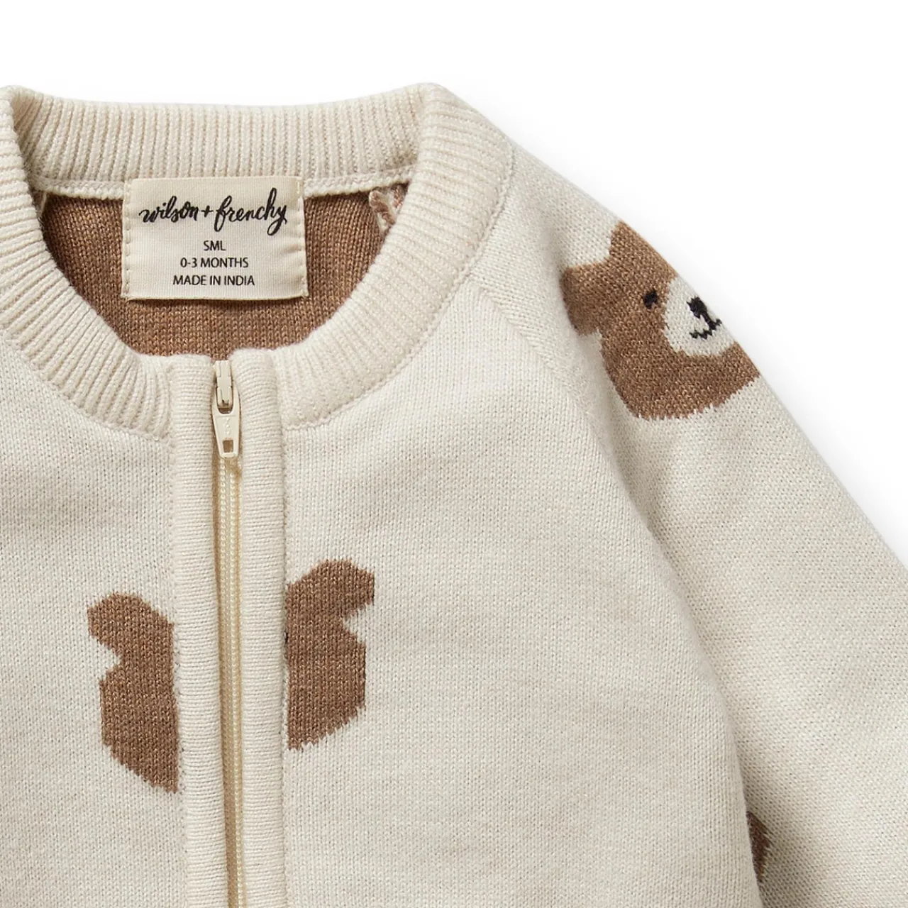 Sleepwear & Pjs*Wilson + Frenchy Wilson & Frenchy Organic Knitted Jacquard Growsuit