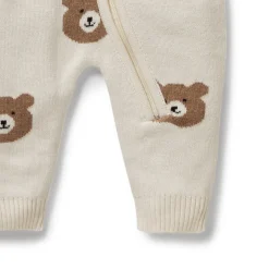 Sleepwear & Pjs*Wilson + Frenchy Wilson & Frenchy Organic Knitted Jacquard Growsuit