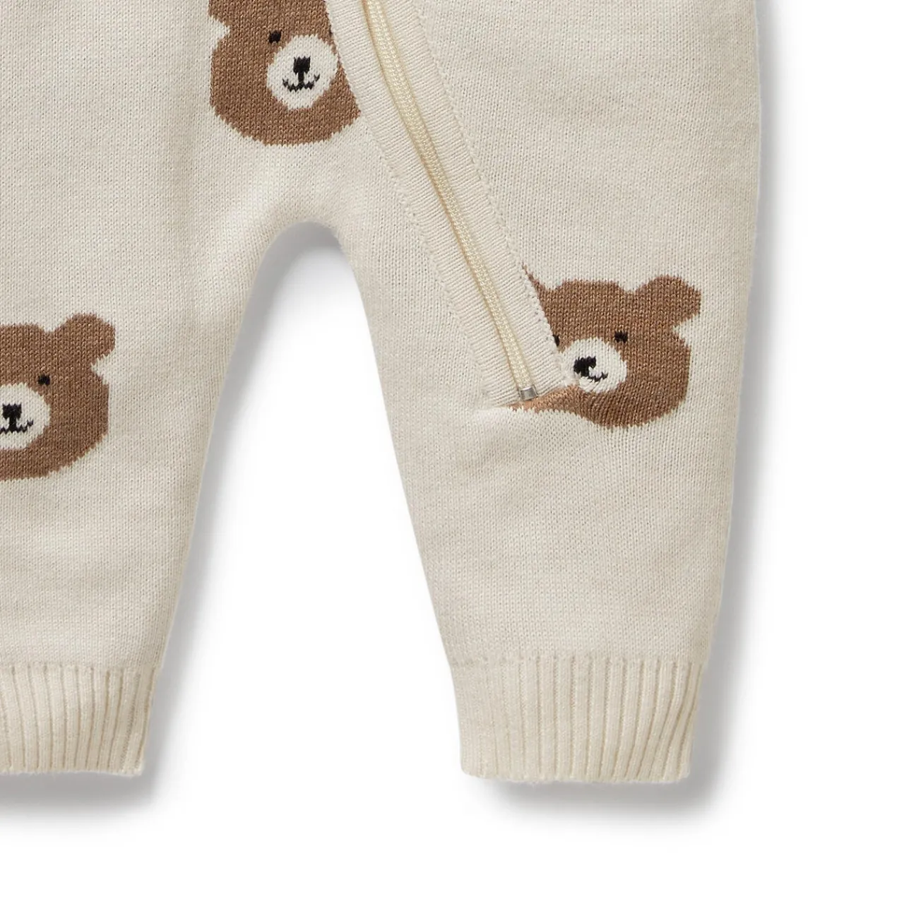 Sleepwear & Pjs*Wilson + Frenchy Wilson & Frenchy Organic Knitted Jacquard Growsuit