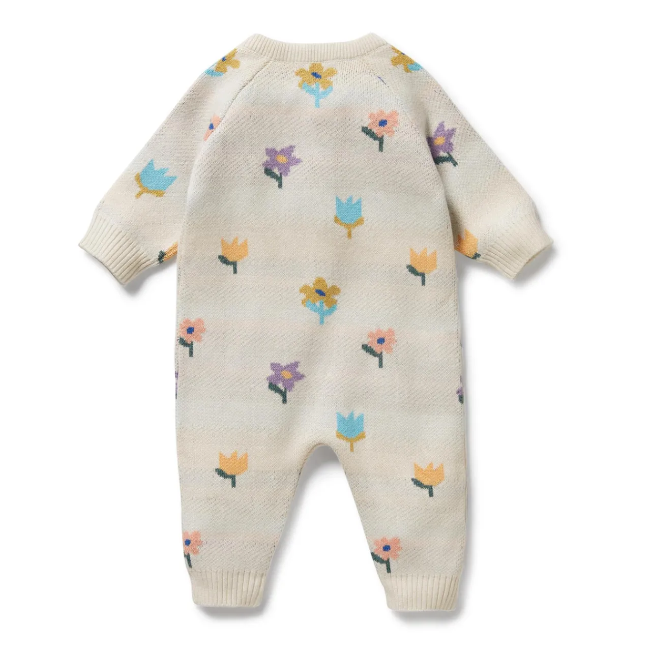 Sleepwear & Pjs*Wilson + Frenchy Wilson & Frenchy Organic Knitted Jacquard Growsuit