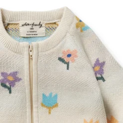 Sleepwear & Pjs*Wilson + Frenchy Wilson & Frenchy Organic Knitted Jacquard Growsuit