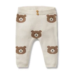 Tops & Pants*Wilson + Frenchy Wilson & Frenchy Organic Knitted Jacquard Legging Beary Cute