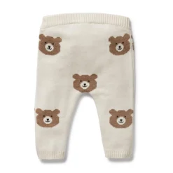 Tops & Pants*Wilson + Frenchy Wilson & Frenchy Organic Knitted Jacquard Legging Beary Cute