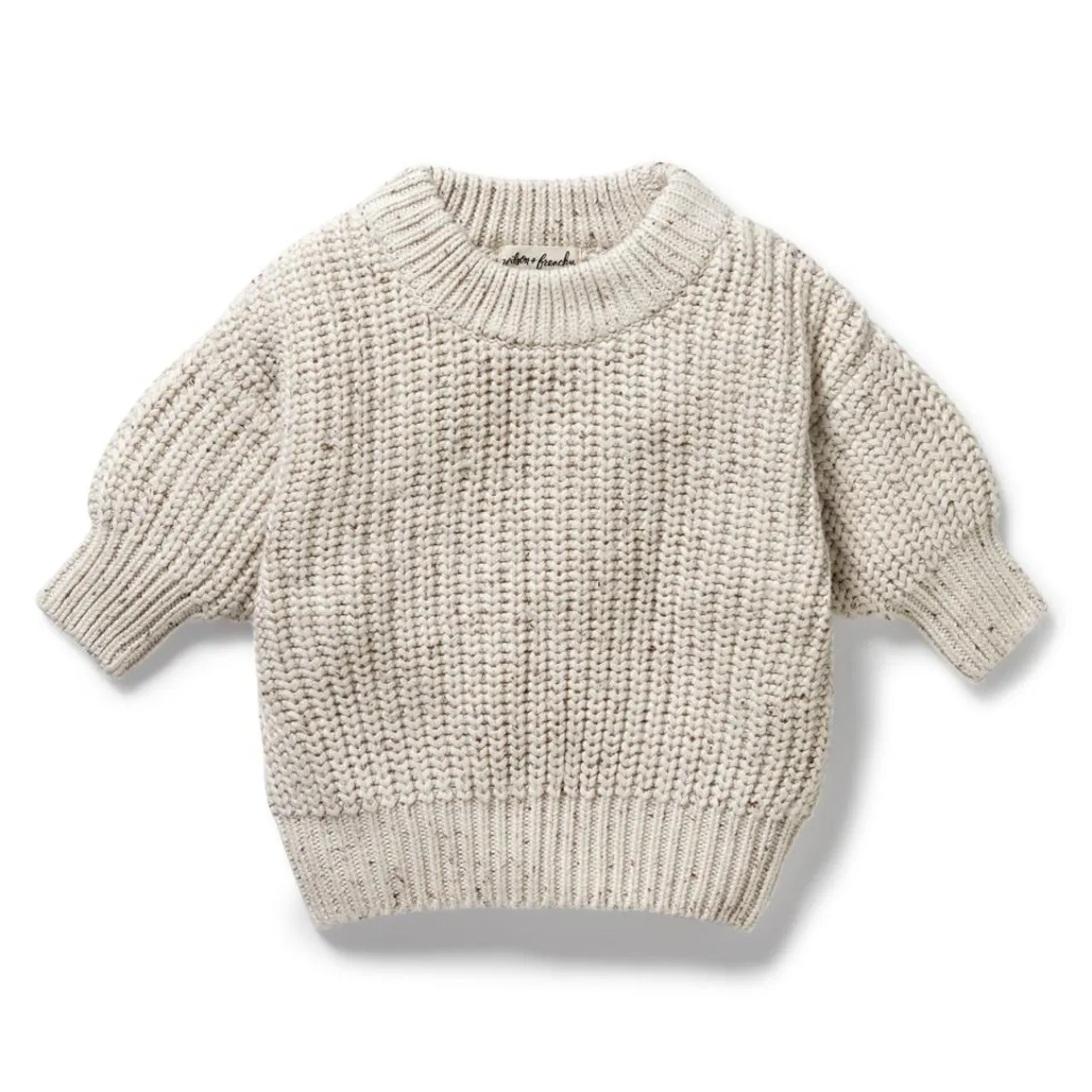 Tops & Pants*Wilson + Frenchy Wilson & Frenchy Organic Knitted Jumper Cookie and Cream