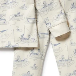 Sleepwear & Pjs*Wilson + Frenchy Wilson & Frenchy Organic Long Sleeve Pyjamas Sail Away