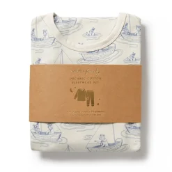 Sleepwear & Pjs*Wilson + Frenchy Wilson & Frenchy Organic Long Sleeve Pyjamas Sail Away