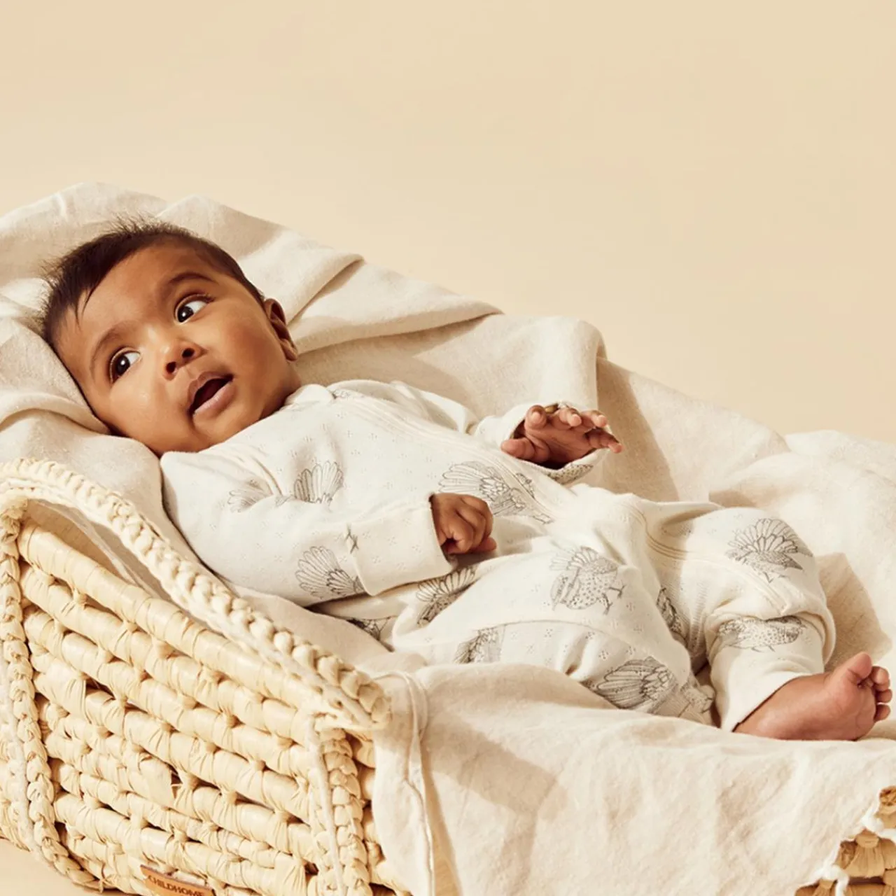 Sleepwear & Pjs*Wilson + Frenchy Wilson & Frenchy Organic Pointelle Zipsuit with Feet