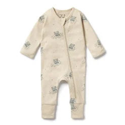 Sleepwear & Pjs*Wilson + Frenchy Wilson & Frenchy Organic Pointelle Zipsuit with Feet