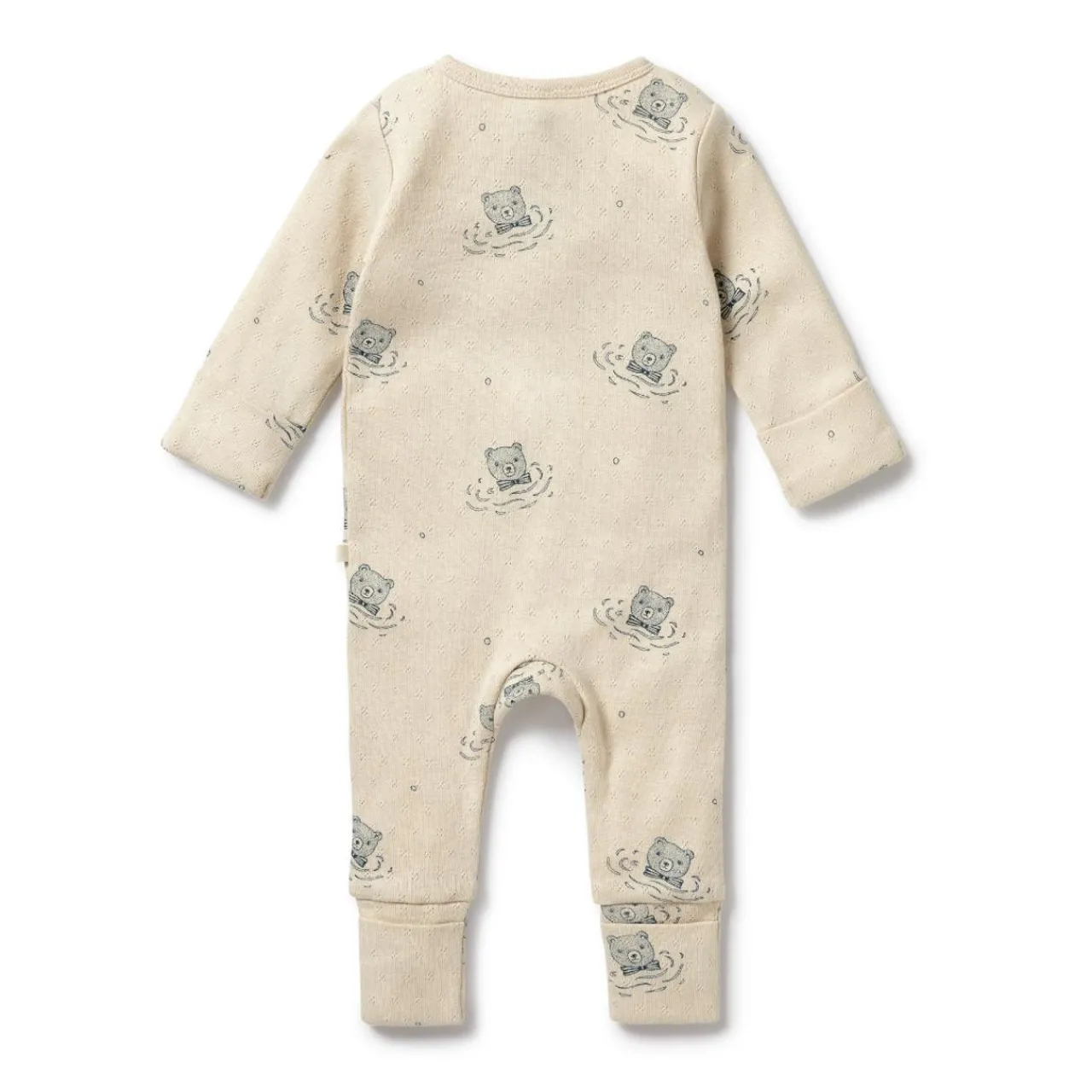 Sleepwear & Pjs*Wilson + Frenchy Wilson & Frenchy Organic Pointelle Zipsuit with Feet