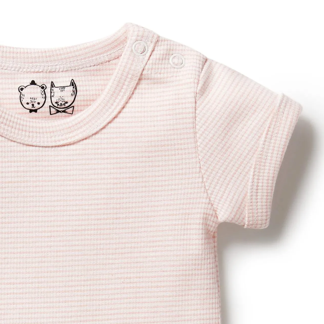 Bodysuits & Singlets*Wilson + Frenchy Wilson & Frenchy Organic Rib Short Sleeve Bodysuit