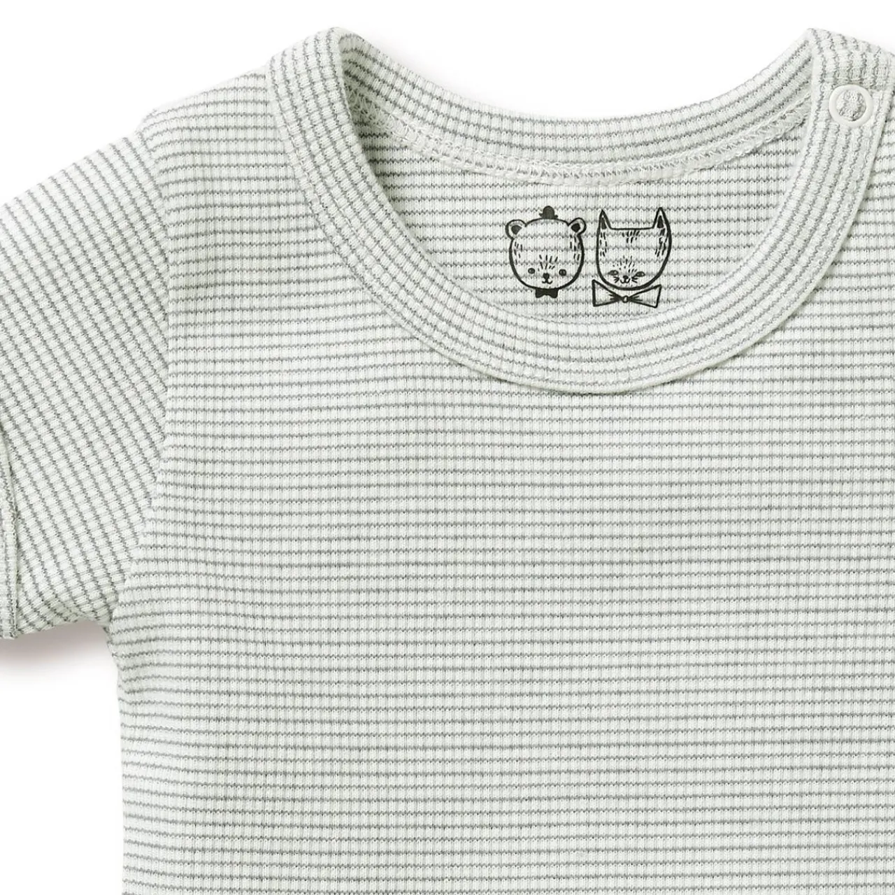 Bodysuits & Singlets*Wilson + Frenchy Wilson & Frenchy Organic Rib Short Sleeve Bodysuit