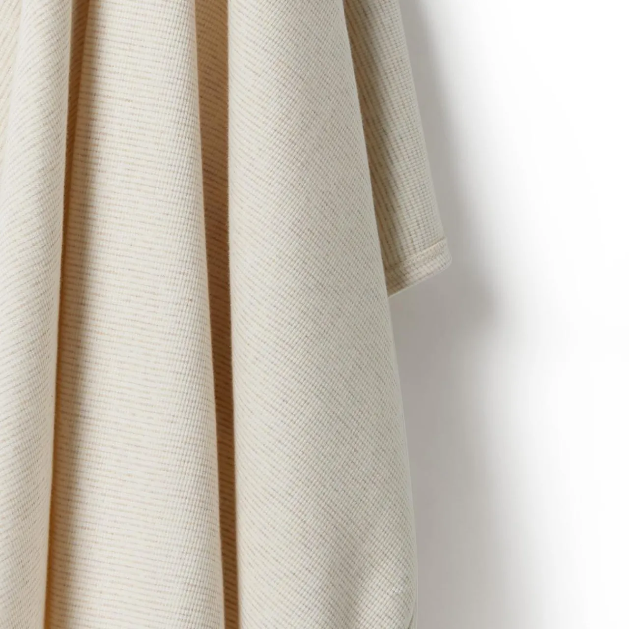 Stretch Swaddles/Wraps*Wilson + Frenchy Wilson & Frenchy Organic Stripe Rib Bunny Rug/Swaddle Blanket Oatmeal