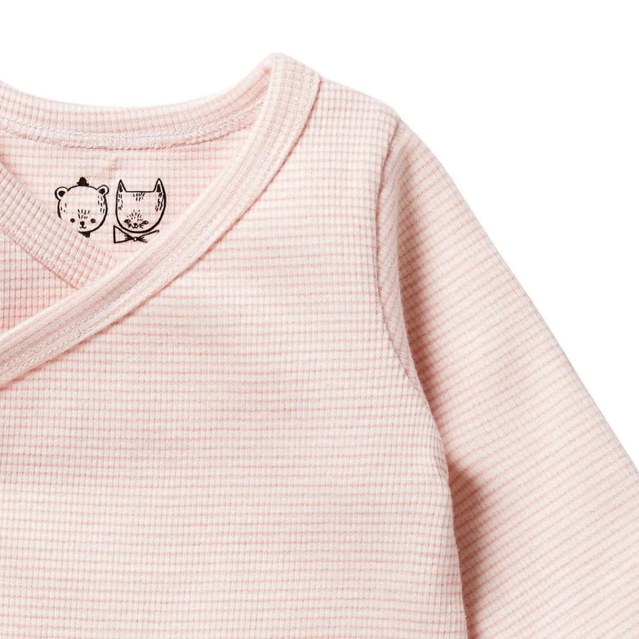 Bodysuits & Singlets*Wilson + Frenchy Wilson & Frenchy Organic Stripe Rib Kimono Bodysuit