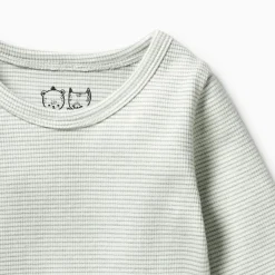 Tops & Pants*Wilson + Frenchy Wilson & Frenchy Organic Stripe Rib Long Sleeve Top