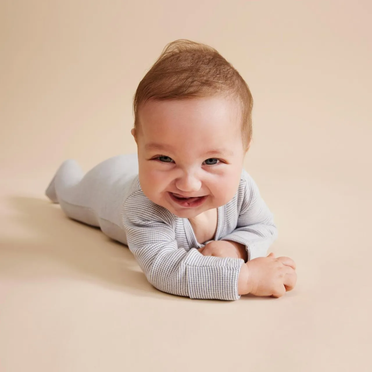 Sleepwear & Pjs*Wilson + Frenchy Wilson & Frenchy Organic Stripe Rib Zipsuit with Feet