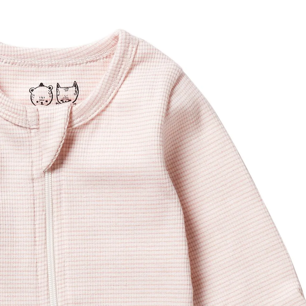 Sleepwear & Pjs*Wilson + Frenchy Wilson & Frenchy Organic Stripe Rib Zipsuit with Feet