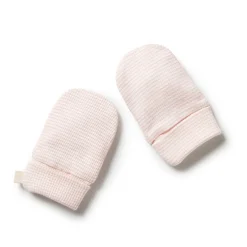 Accessories*Wilson + Frenchy Wilson & Frenchy Organic Stripe Rib Mittens Cantaloupe