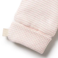 Accessories*Wilson + Frenchy Wilson & Frenchy Organic Stripe Rib Mittens Cantaloupe