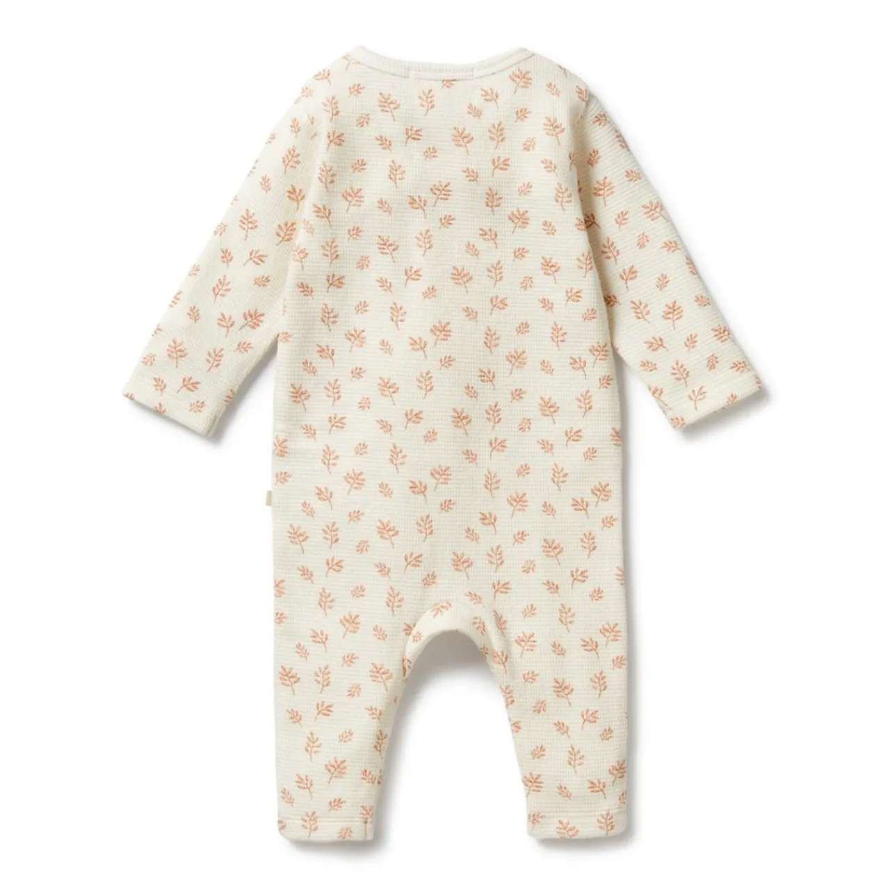 Sleepwear & Pjs*Wilson + Frenchy Wilson & Frenchy Organic Waffle Ruffle Zipsuit Winter Bloom