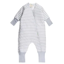 Sleeping Suits*Woolbabe Duvet Sleeping Suit with Sleeves - Discontinued Pebble