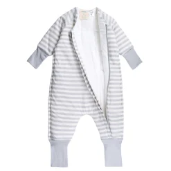 Sleeping Suits*Woolbabe Duvet Sleeping Suit with Sleeves - Discontinued Pebble