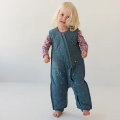 Sleeping Suits*Woolbabe Duvet Sleeping Suit - Discontinued Pine Stars