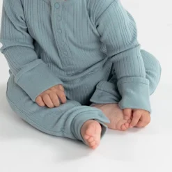 Sleepwear & Pjs|Merino Clothing & Sleepwear*Woolbabe Merino/Organic Cotton Long Sleeve Henley Suit - Daydream Collection