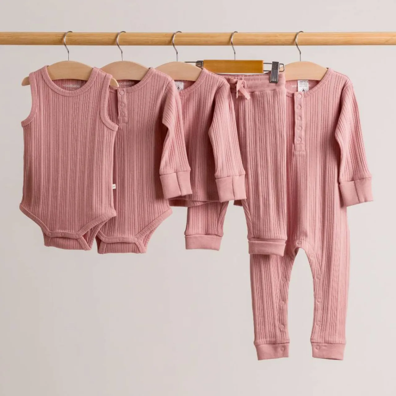 Sleepwear & Pjs|Merino Clothing & Sleepwear*Woolbabe Merino/Organic Cotton Long Sleeve Henley Suit - Daydream Collection