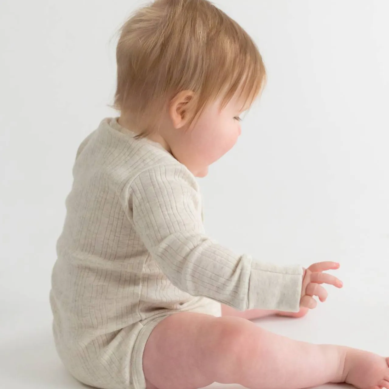 Merino Clothing & Sleepwear|Bodysuits & Singlets*Woolbabe Merino/Organic Cotton Long Sleeve Henley Bodysuit - Daydream Collection