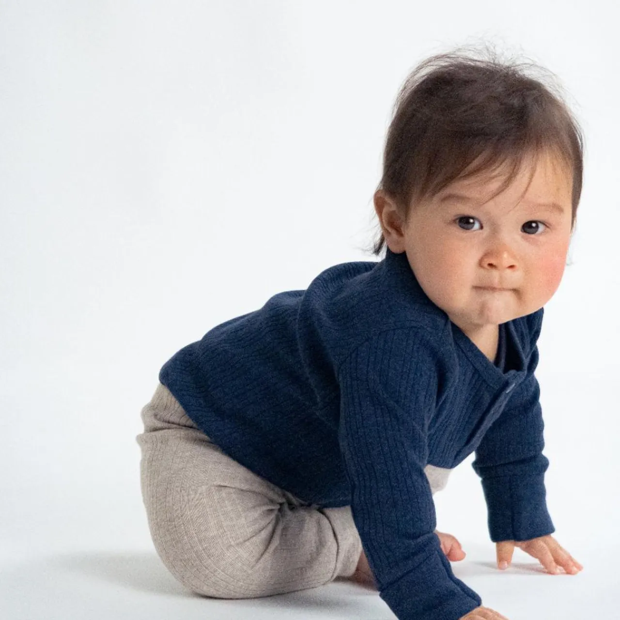 Merino Clothing & Sleepwear|Bodysuits & Singlets*Woolbabe Merino/Organic Cotton Long Sleeve Henley Bodysuit - Daydream Collection