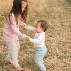 Tops & Pants|Merino Clothing & Sleepwear*Woolbabe Merino/Organic Cotton Long Sleeve Henley Top - Daydream Collection