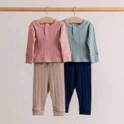 Tops & Pants|Merino Clothing & Sleepwear*Woolbabe Merino/Organic Cotton Long Sleeve Henley Top - Daydream Collection