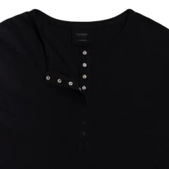 Grown Ups*Woolbabe Relax! Henley Long-Sleeve Nightie Solid Night