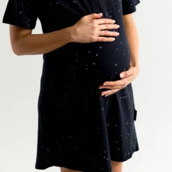 Gifts For Mum|Lounge Wear*Woolbabe Relax! Henley Nightie Night Stars
