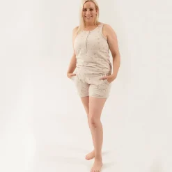 Grown Ups*Woolbabe Relax! Henley Tank - Sale Dune Sunburst