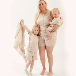 Grown Ups*Woolbabe Relax! Henley Tank - Sale Dune Sunburst