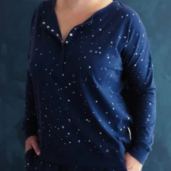 Gifts For Mum|Lounge Wear*Woolbabe Relax Henley Top