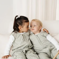 Sleeping Suits*Woolbabe X BO & KO Collab 3-Seasons Sleeping Suit Flax Ngaru