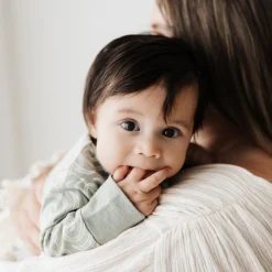 Sleepwear & Pjs|Sleeping Suits*Woolbabe X BO & KO Collab Pyjama Suit Flax Ngaru