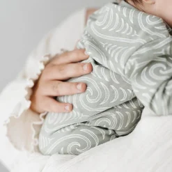 Sleepwear & Pjs|Sleeping Suits*Woolbabe X BO & KO Collab Pyjama Suit Flax Ngaru