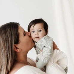 Sleepwear & Pjs|Sleeping Suits*Woolbabe X BO & KO Collab Pyjama Suit Flax Ngaru