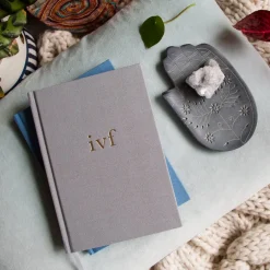 Gifts For Mum*Write To Me - IVF Journal Grey