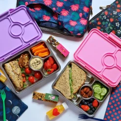 Lunchboxes, Snackboxes & Snack Bags|Lunch Boxes, Snack Boxes & Insulated Bags*YumBox Pret Stainless Steel 4 Compartment Bento Lunchbox