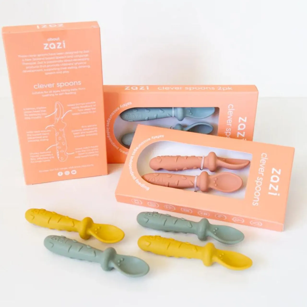 Bowls, Plates & Cutlery*Zazi Clever Spoons 2pk